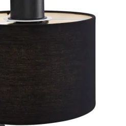 Moderne wandlamp zwart rond met leeslamp - Puglia