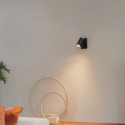 Moderne wandlamp zwart verstelbaar met schakelaar - Jeana Luxe