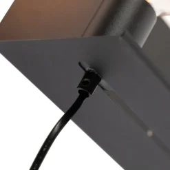 Moderne wandlamp zwart verstelbaar - Muro