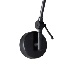 Moderne wandlamp zwart verstelbaar - Blitz