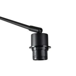 Moderne wandlamp zwart verstelbaar - Blitz