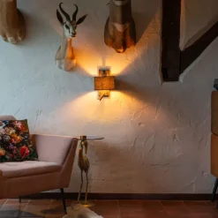 Moderne wandlamp zwart vierkant met leeslamp - Puglia