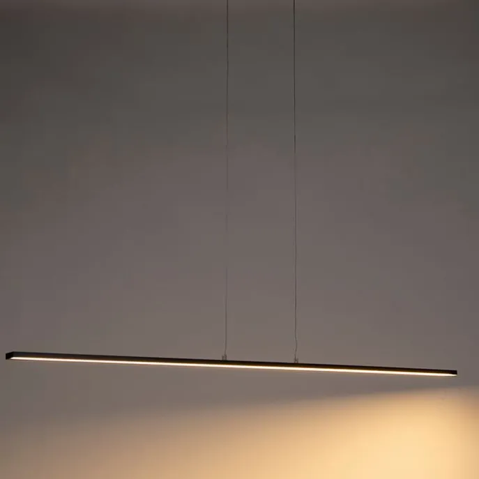 Moderne zwarte hanglamp 150 cm incl. LED - Banda