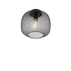 Moderne zwarte plafondlamp - Bliss Mesh