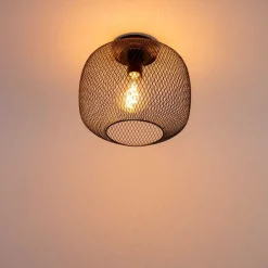 Moderne zwarte plafondlamp - Bliss Mesh