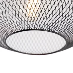 Moderne zwarte plafondlamp - Bliss Mesh