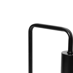 Moderne zwarte tafellamp met draadloos opladen - Facil