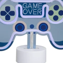 Neon tafellamp blauw incl. LED - Game