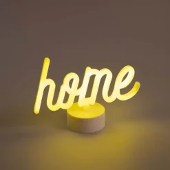 Neon tafellamp geel home incl. LED - Thuis