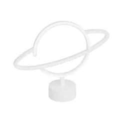 Neon tafellamp geel met blauw incl. LED - Planeet