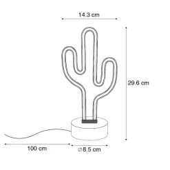 Neon tafellamp groen incl. LED - Plant