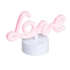 Neon tafellamp rood love incl. LED - Liebe