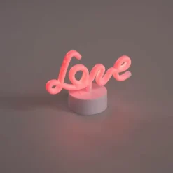 Neon tafellamp rood love incl. LED - Liebe