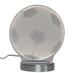 Neon tafellamp transparant incl. LED dim to warm - Soccer