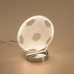 Neon tafellamp transparant incl. LED dim to warm - Soccer