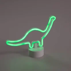 Neon tafellamp wit incl. LED - Dinosaurus