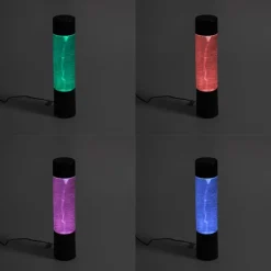 Neon tafellamp zwart incl. LED RGB - Orkaan