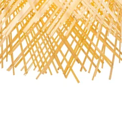 Oosterse buiten hanglamp bamboe IP44 - Carlos