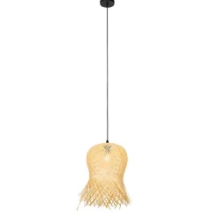 Oosterse buiten hanglamp bamboe IP44 - Carlos