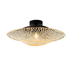 Oosterse buiten plafondlamp bamboe 50 cm IP44 - Rina