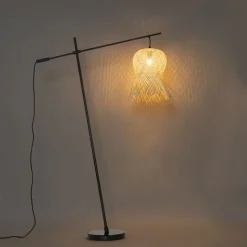 Oosterse buiten vloerlamp bamboe IP44 - Carlos