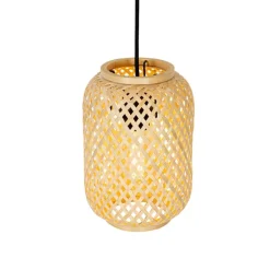 Oosterse hanglamp bamboe 3-lichts - Yvonne