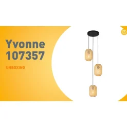 Oosterse hanglamp bamboe 3-lichts - Yvonne