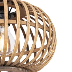 Oosterse hanglamp bamboe 3-lichts langwerpig - Amira