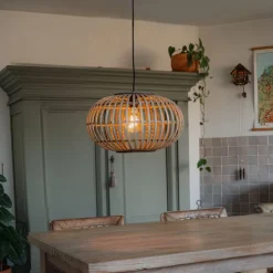 Oosterse hanglamp bamboe 44 cm - Amira