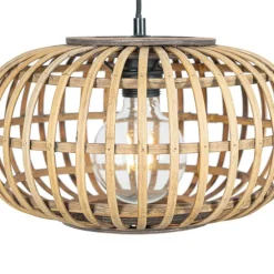 Oosterse hanglamp bamboe 32 cm - Amira