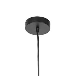 Oosterse hanglamp bamboe met zwart 60 cm - Evalin