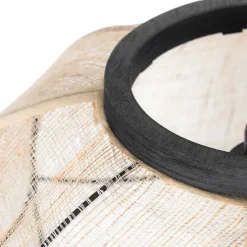 Oosterse hanglamp bruin stof 48 cm - Rob