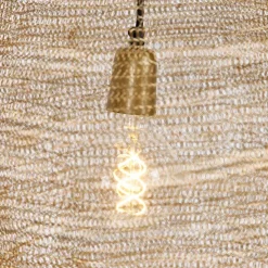 Oosterse hanglamp goud 45 cm - Nidum L