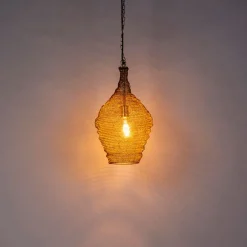 Oosterse hanglamp goud 30 cm - Nidum