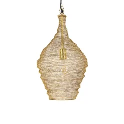 Oosterse hanglamp goud 30 cm - Nidum