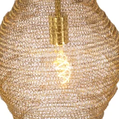 Oosterse hanglamp goud 30 cm - Nidum