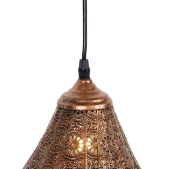 Oosterse hanglamp koper - Billa Dia