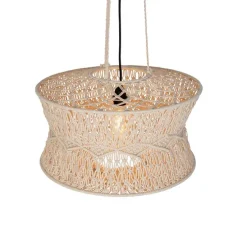 Oosterse hanglamp macramé 50 cm - Leonard