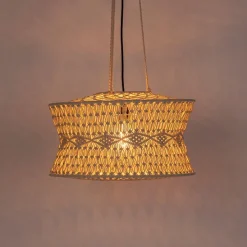 Oosterse hanglamp macramé 50 cm - Leonard