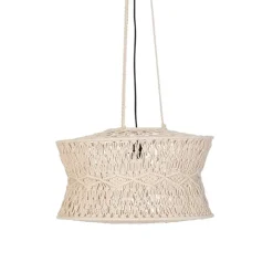 Oosterse hanglamp macramé 50 cm - Leonard