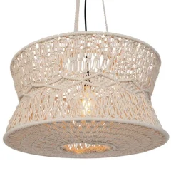 Oosterse hanglamp macramé 50 cm - Leonard