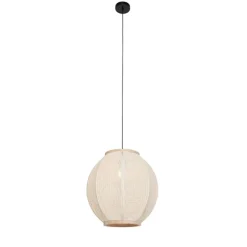 Oosterse hanglamp naturel stof 46 cm - Rob