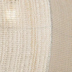 Oosterse hanglamp naturel stof 46 cm - Rob