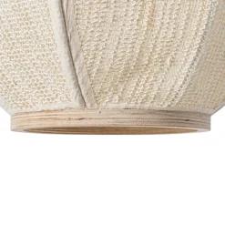 Oosterse hanglamp naturel stof 46 cm - Rob