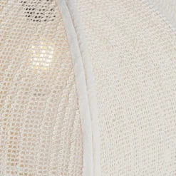 Oosterse hanglamp naturel stof 48 cm - Rob