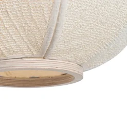Oosterse hanglamp naturel stof 48 cm - Rob