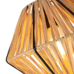 Oosterse hanglamp rotan 3-lichts - Straw