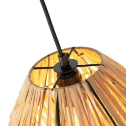 Oosterse hanglamp rotan 3-lichts - Straw