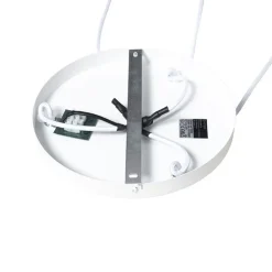 Oosterse hanglamp wit met rotan 3-lichts rond - Akira