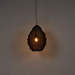 Oosterse hanglamp zwart 45 cm - Nidum L